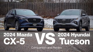 2024 Mazda CX5 vs 2024 Hyundai Tucson  Comparison and Review [upl. by Ecyle715]