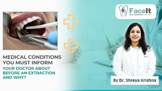 Medical Conditions Before Tooth Extraction Precautions Before Tooth Extraction  Dr Shreya Krishna [upl. by Gnaht]