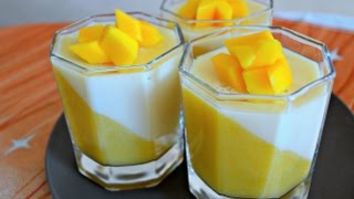 Mango Panna Cotta Recipe [upl. by Lombard]