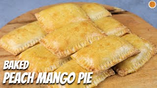 Peach Mango Pie  Homemade Baked Peach Mango Pie Recipe  Mortar and Pastry [upl. by Edris]