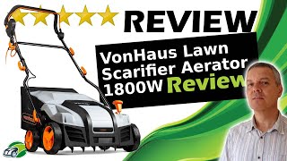 VonHaus Lawn Scarifier 1800W Review [upl. by Yrrek]