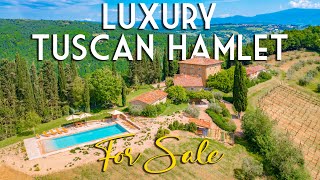 RESTORED HAMLET WITH MANORIAL VILLA AND POOL FOR SALE IN ANGHIARI TUSCANY  ROMOLINI [upl. by Verge]