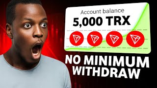 No minimum withdraw 🤑 new free Trx mining site ●● no deposit [upl. by Emyam9]