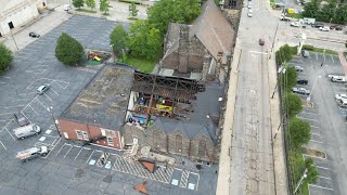 Drone footage of tornado damage in Cleveland [upl. by Nosac]