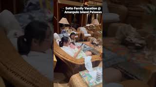 Sotto Family Vacation Amanpulo Island Palawan 🌊bossingvicsotto viral viralvideo viralshort [upl. by Arhat259]