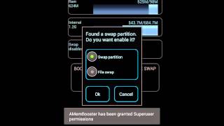 AMemBoost  swap enabler demo [upl. by Yadnil]