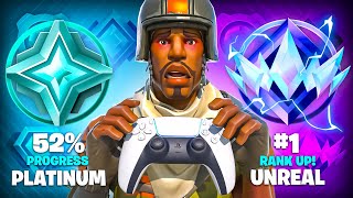 Platinum to Unreal SPEEDRUN Solo Fortnite Ranked [upl. by Aehs]