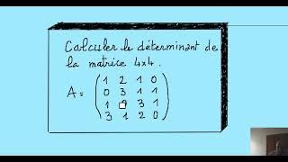 2022Licencedéterminant dune matrice 4x43 [upl. by Nahor]