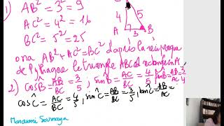 rapports trigonométriques dun angle aiguRelations métriques dans un triangle rectangle 1ere [upl. by Persson]