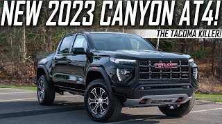 New 2023 GMC Canyon AT4  The Tacoma Killer [upl. by Harleigh60]