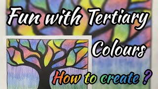 Fun With Tertiary Colours  How To Create Tertiary Colours  Step by Step  Easy Colour Mixing [upl. by Etnaid453]