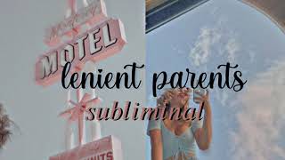 •lenient parents subliminal• [upl. by Slerahc]