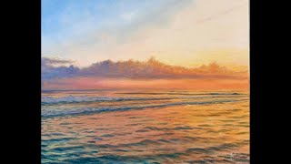 Coastal Bliss Acrylic Seascape Sunset Painting TimeLapse [upl. by Anoj74]