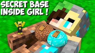 Which SECRET BASE INSIDE THE GIRL WILL YOU CHOOSE in Minecraft  DIAMOND vs DIRT BASE [upl. by Ecinna]