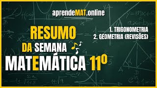 Trigonometria 11 ano Resumo semanal  Matemática 11º [upl. by Notsnorb81]