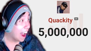 Quackity Celebrates 5 Million Subscribers [upl. by Onahpets]