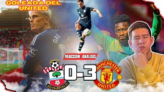 REACCION DEL HINCHA  SOUTHAMPTON 0 VS MANCHESTER UNITED 3  PREMIER LEAGUE [upl. by Eivla]