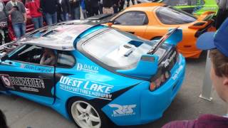 Toyota Supra  Heavily modified  Insane sound [upl. by Dudden]