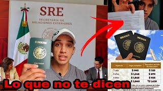 Cómo sacar PASAPORTE MEXICANO  CÓMO tramitar el PASAPORTE MEXICANO COSTOREQUISITOSPASOS [upl. by Gough]