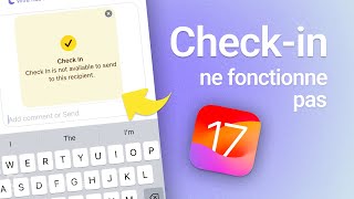 iOS 17 Checkin ne fonctionne pas  Comment utiliser la fonctionnalité de Checkin iOS 17 [upl. by Wiburg]