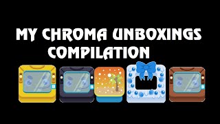 Blooket my chroma unboxings compilation [upl. by Elburt]