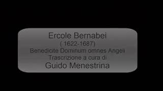 Ercole Bernabei  Benedicite Dominum omnes Angeli [upl. by Abran]