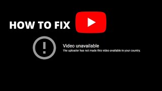 how to fix Video unavailable The uploader has not made this video available in your country [upl. by Atival]