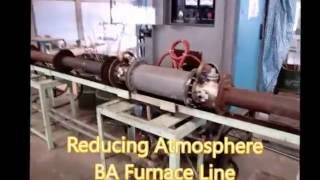 BA Furnace IH 50C Operation annealing stainless steel tubing [upl. by Eralcyram]