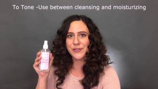 Rose Water Tutorial  How to use Rose Water as a Toner [upl. by Ewer]