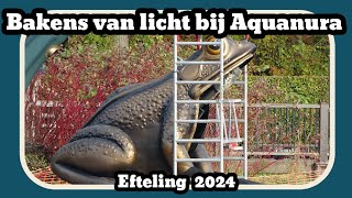 Opbouw bakens van licht en de kikkers weer terug Efteling 2024 [upl. by Iridissa]