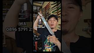 GOLOK SEMBELIH MODERN STEEL BAJA BOHLER K110 BILAH 35CM HANDLE TANDUK RUSA ASLI [upl. by Mariellen]