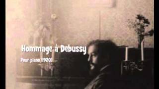 Germaine Tailleferre Hommage à Debussy 1920 [upl. by Dallis770]