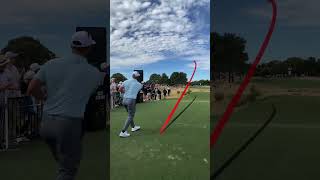 John Rahm’s Powerful 3 Wood Tee Shot on 8th Hole [upl. by Nnodnarb]