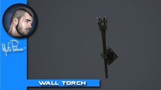 One Hour Asset Wall torch Zbrush amp SP [upl. by Alduino145]