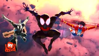 SpiderMan Across the SpiderVerse 2023  The Spiders Save Mumbattan Superhero Scene  Movieclips [upl. by Roderic]