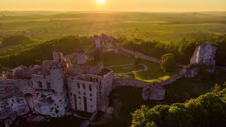 Sodden Castle from Witcher  Ogrodzieniec Poland Medieval Castle in 4K [upl. by Tonkin]