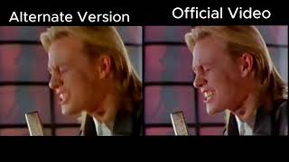 Jason Donovan  Nothing Can Divide Us Official video vs alternate video comparison [upl. by Melleta923]