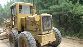 Cat 12F Motor Grader Grading A Road [upl. by Licko]