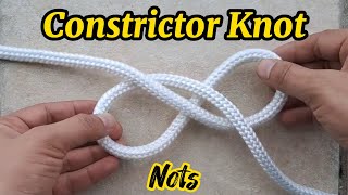 How To Tie A Constrictor Knot  Two Ways To Tie Constrictor Knot Nots [upl. by Jauch]