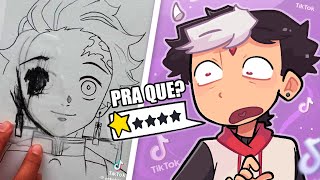 Avaliando Tutoriais de Arte do TIKTOK  6 [upl. by Zebulon]