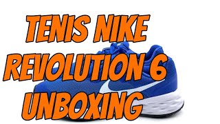 Unboxing Tênis Nike Revolution 6 [upl. by Enitsirhc37]