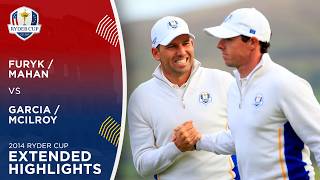 Sergio Garcia amp Rory McIlroy vs Jim Furyk amp Hunter Mahan  Extended Highlights  2014 Ryder Cup [upl. by Ause]