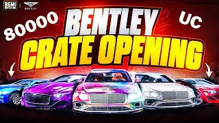 80000 UC Bentley Crate Opening IN BGMI  Bentley Speed Drift Bentley [upl. by Leeanne]