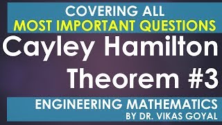 Cayley Hamilton Theorem 3 in Hindi MImp in Matrices Engineering Mathematics [upl. by Scheer]