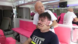 ASMR Head Massage Face Massage and Body Massage by Pink Barber [upl. by Padriac]