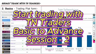 Basic to Advanced Journey of Binary Trade Session  2  Start Trading With TN Traders [upl. by Samara]