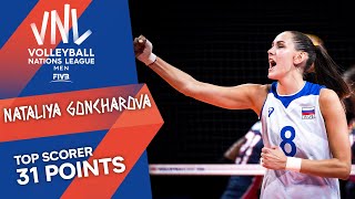 Nataliya Goncharova goes WILD vs the Dominican Republic🚀  Top Scorer  VNL 2021 [upl. by Katlin]