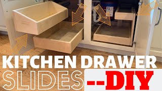 DIY Kitchen Drawers  Slides [upl. by Aliab902]