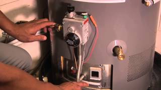 Relighting Gas Water Heater Pilot Light [upl. by Neda82]