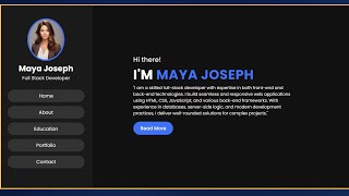 How to Create a Personal Portfolio Website with HTML amp CSS [upl. by Lura]